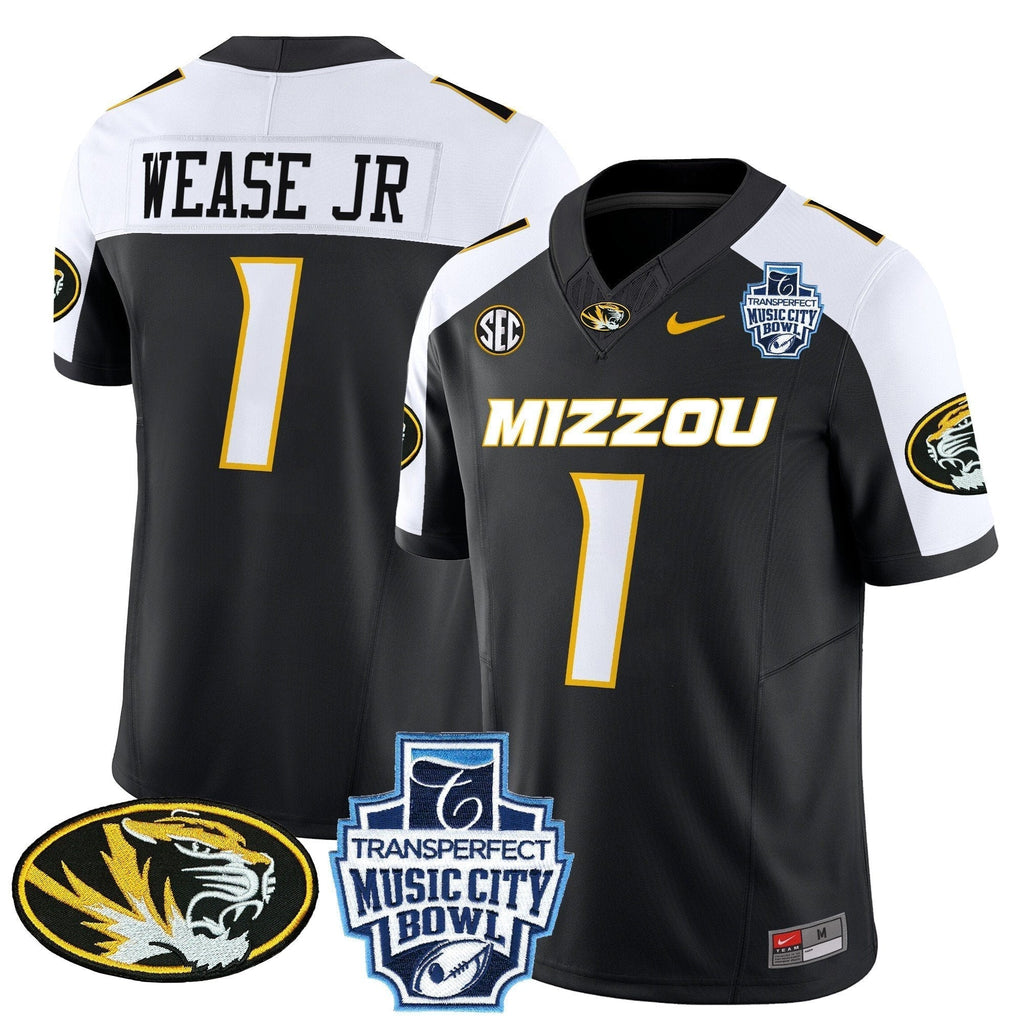 Men Missouri Tigers 2024 Music City Bowl Vapor Limited Jersey - All Stitched