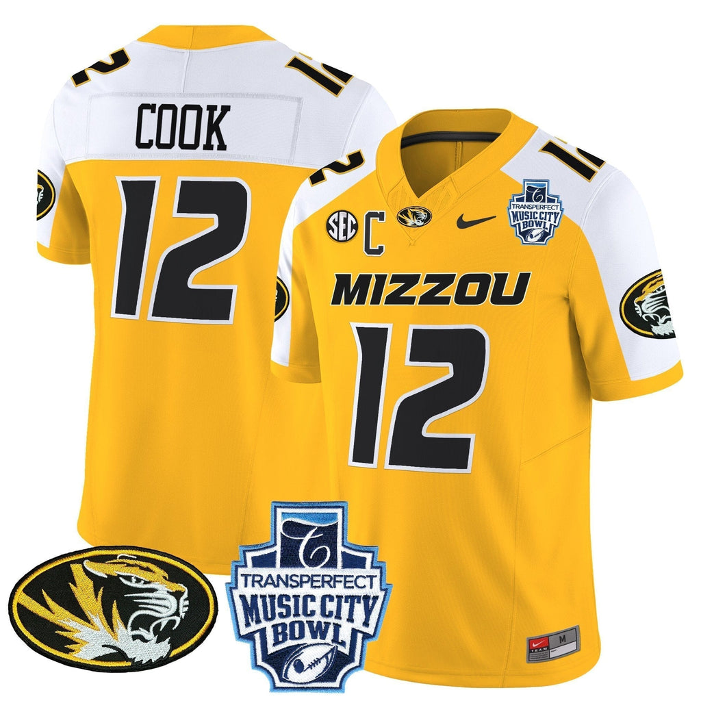 Men Missouri Tigers 2024 Music City Bowl Vapor Limited Jersey - All Stitched