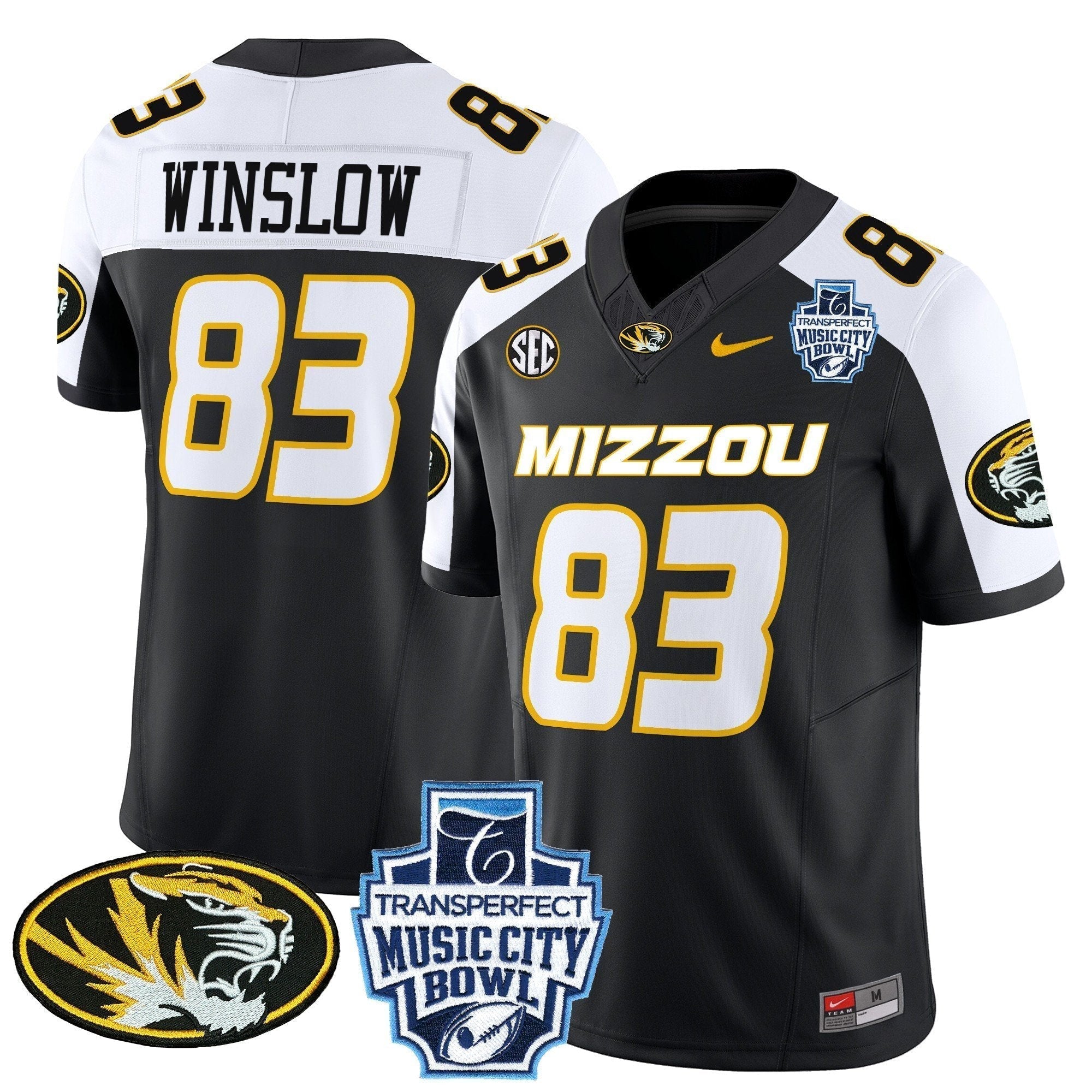 Men Missouri Tigers 2024 Music City Bowl Vapor Limited Jersey - All Stitched