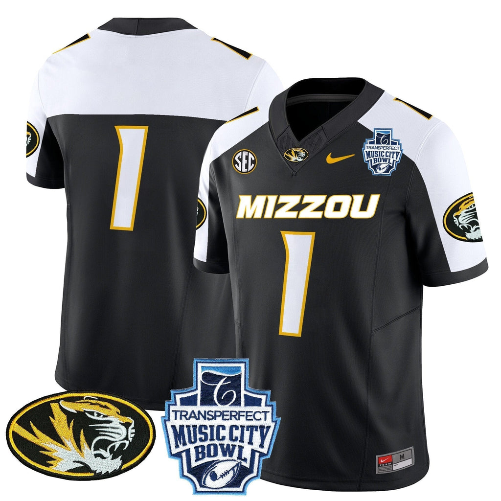 Men Missouri Tigers 2024 Music City Bowl Vapor Limited Jersey - All Stitched