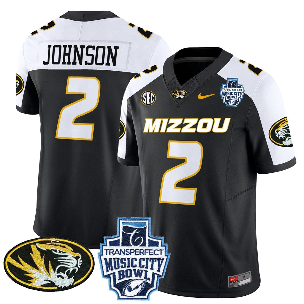 Men Missouri Tigers 2024 Music City Bowl Vapor Limited Jersey - All Stitched