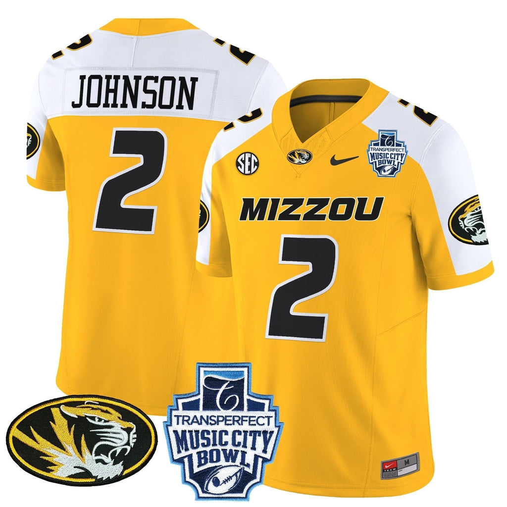 Men Missouri Tigers 2024 Music City Bowl Vapor Limited Jersey - All Stitched
