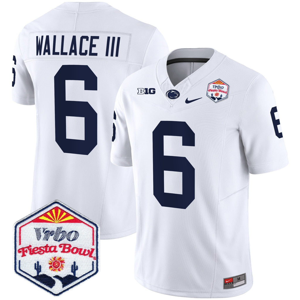 Men Penn State Nittany Lions 2024 The Fiesta Bowl Patch Vapor Limited Jersey - All Stitched