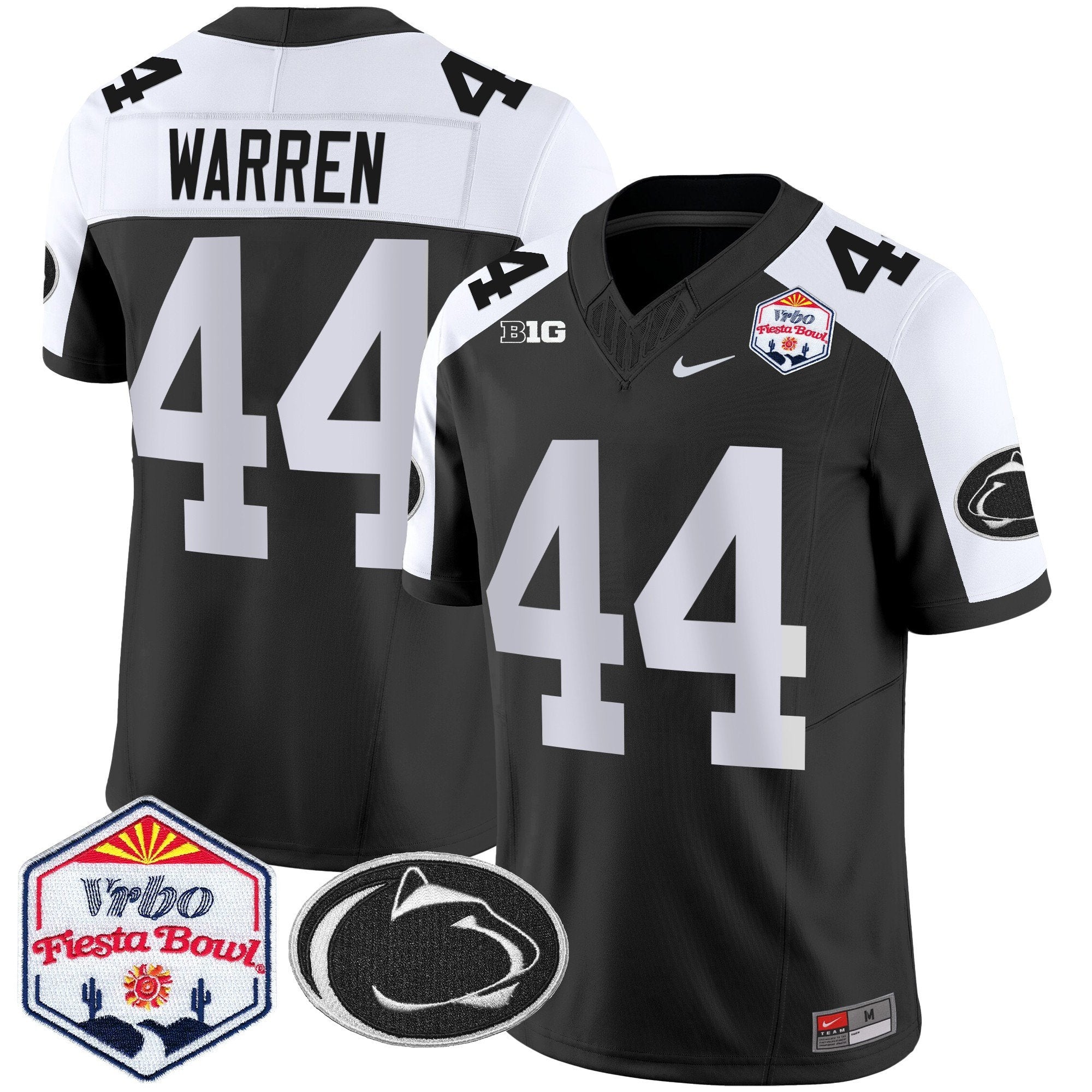 Men Penn State Nittany Lions 2024 The Fiesta Bowl Patch Vapor Limited Jersey - All Stitched