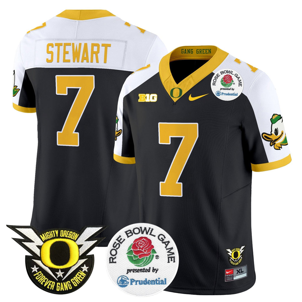 Men Oregon Ducks 2024 Rose Bowl Vapor Limited Jersey - All Stitched