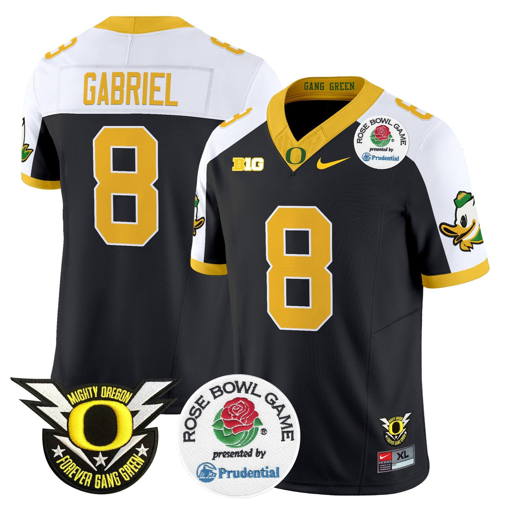 Men Oregon Ducks 2024 Rose Bowl Vapor Limited Jersey - All Stitched