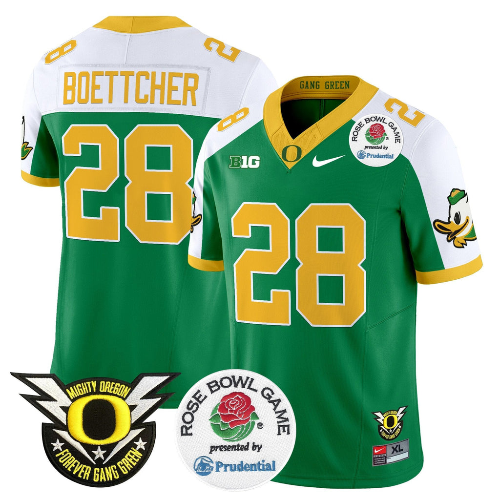 Men Oregon Ducks 2024 Rose Bowl Vapor Limited Jersey - All Stitched