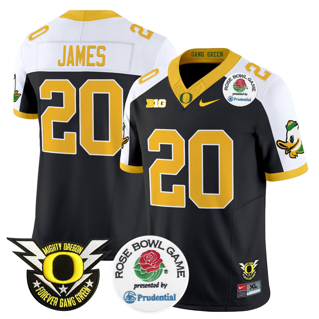 Men Oregon Ducks 2024 Rose Bowl Vapor Limited Jersey - All Stitched
