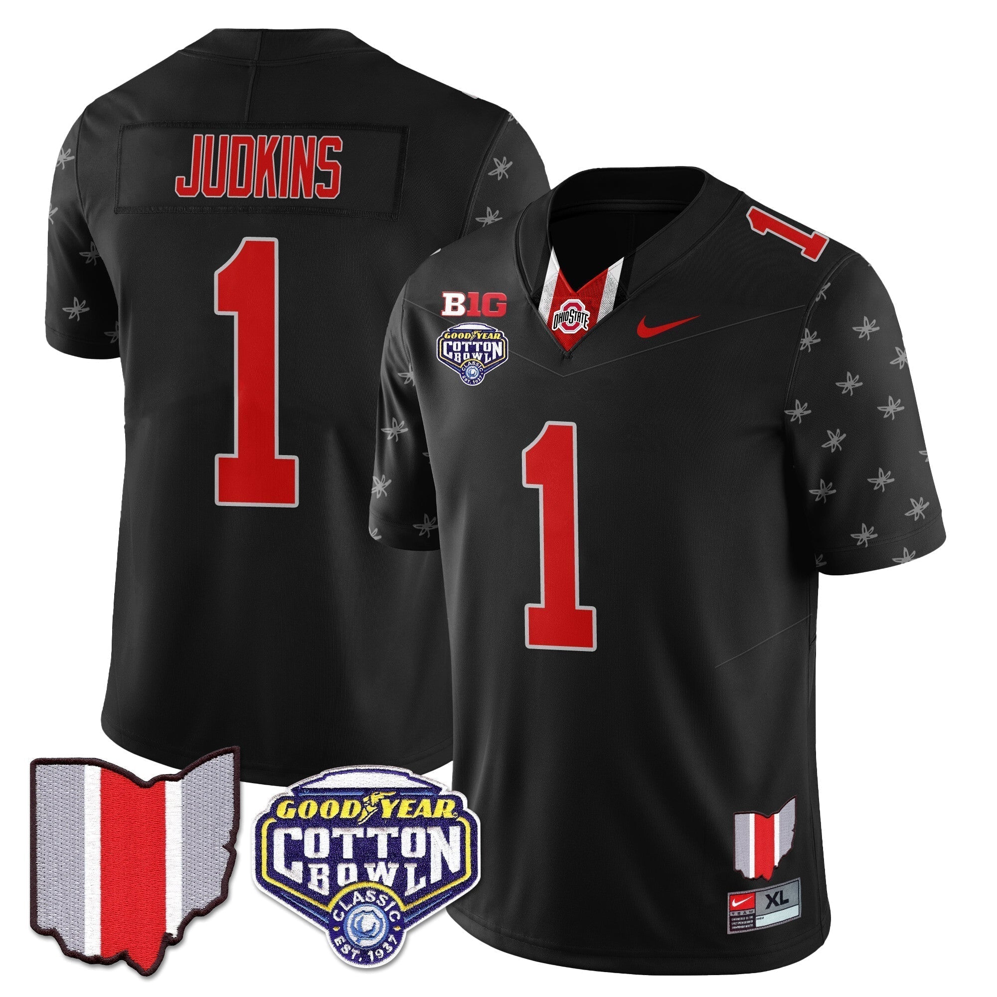 Men Ohio State Buckeyes 2024 Cotton Bowl Classic Jersey - All Stitched
