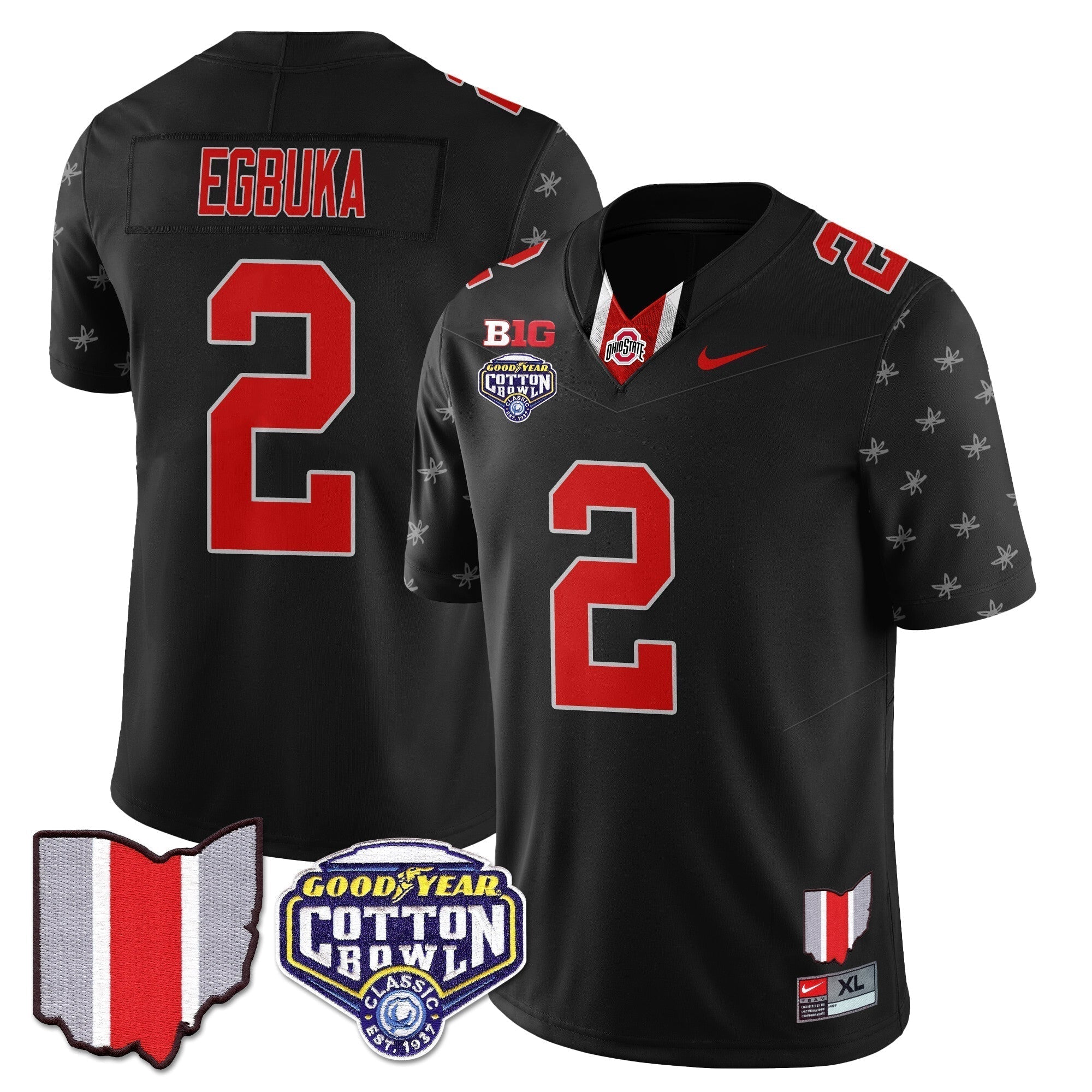 Men Ohio State Buckeyes 2024 Cotton Bowl Classic Jersey - All Stitched