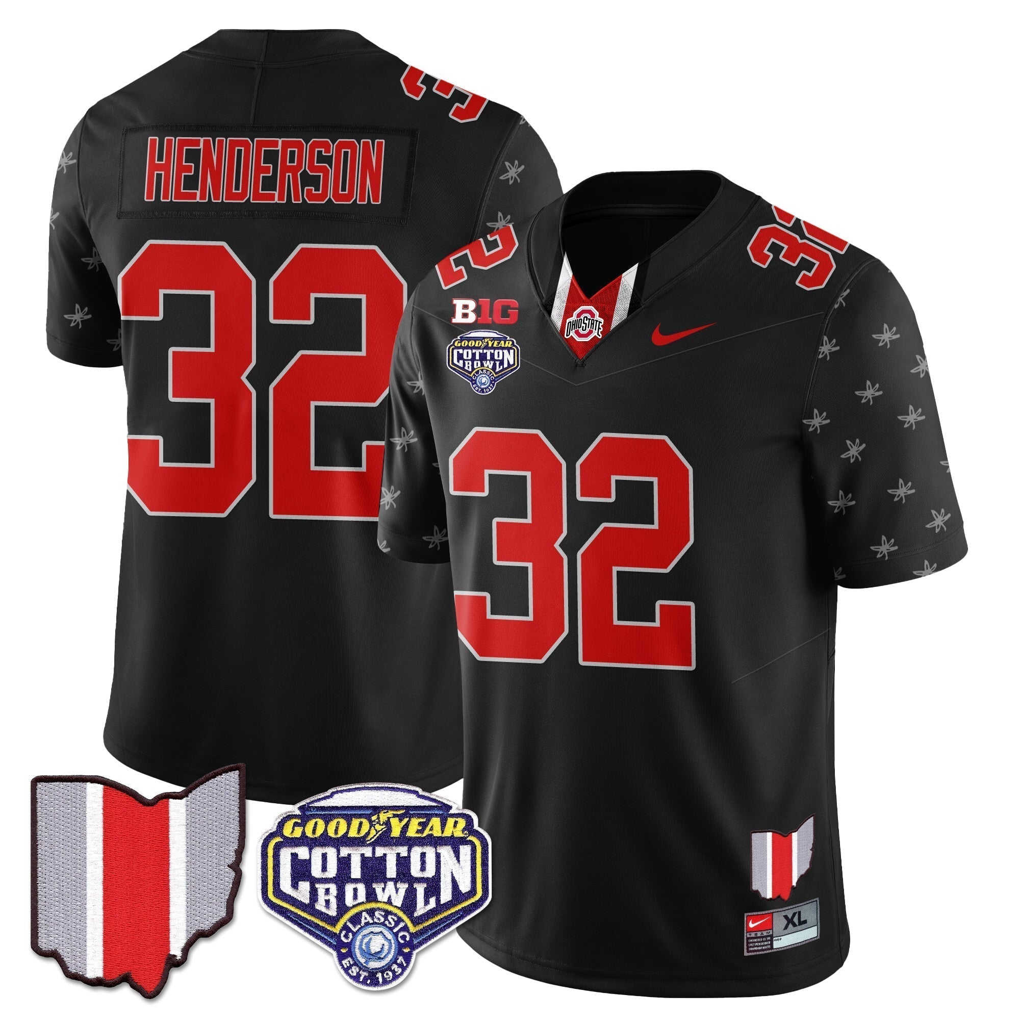 Men Ohio State Buckeyes 2024 Cotton Bowl Classic Jersey - All Stitched
