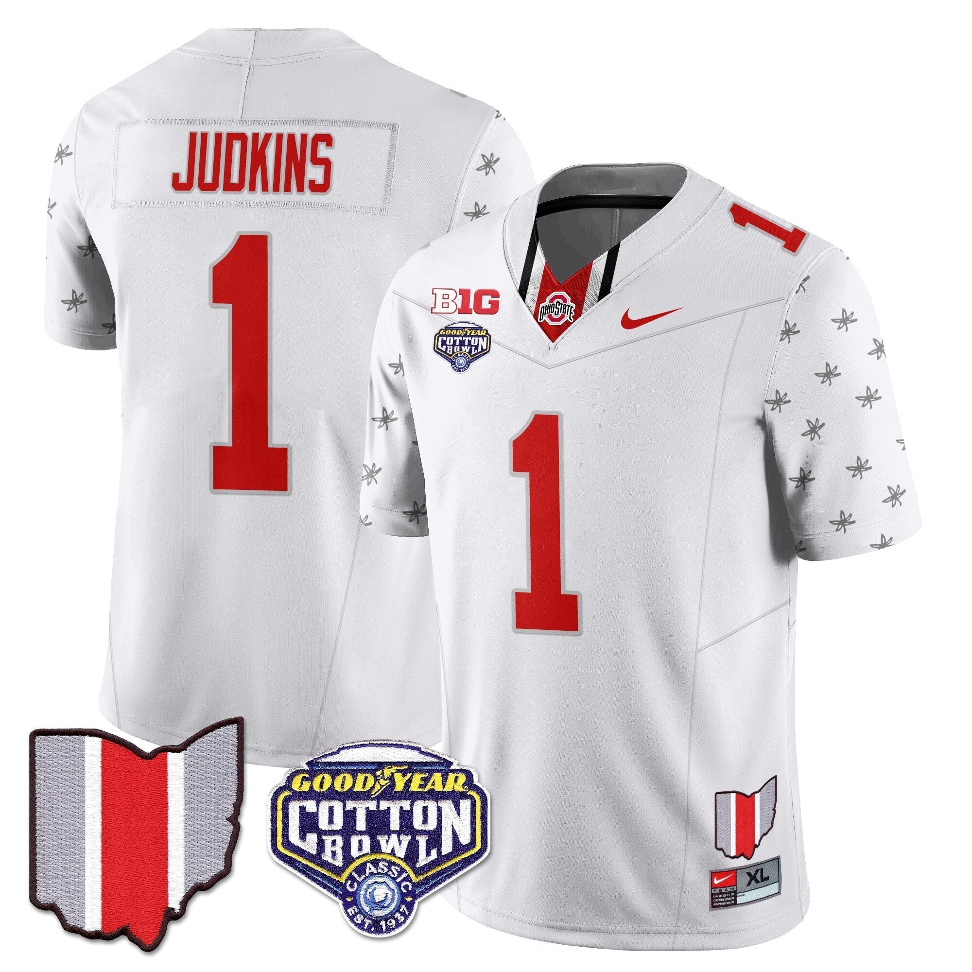 Men Ohio State Buckeyes 2024 Cotton Bowl Classic Jersey - All Stitched