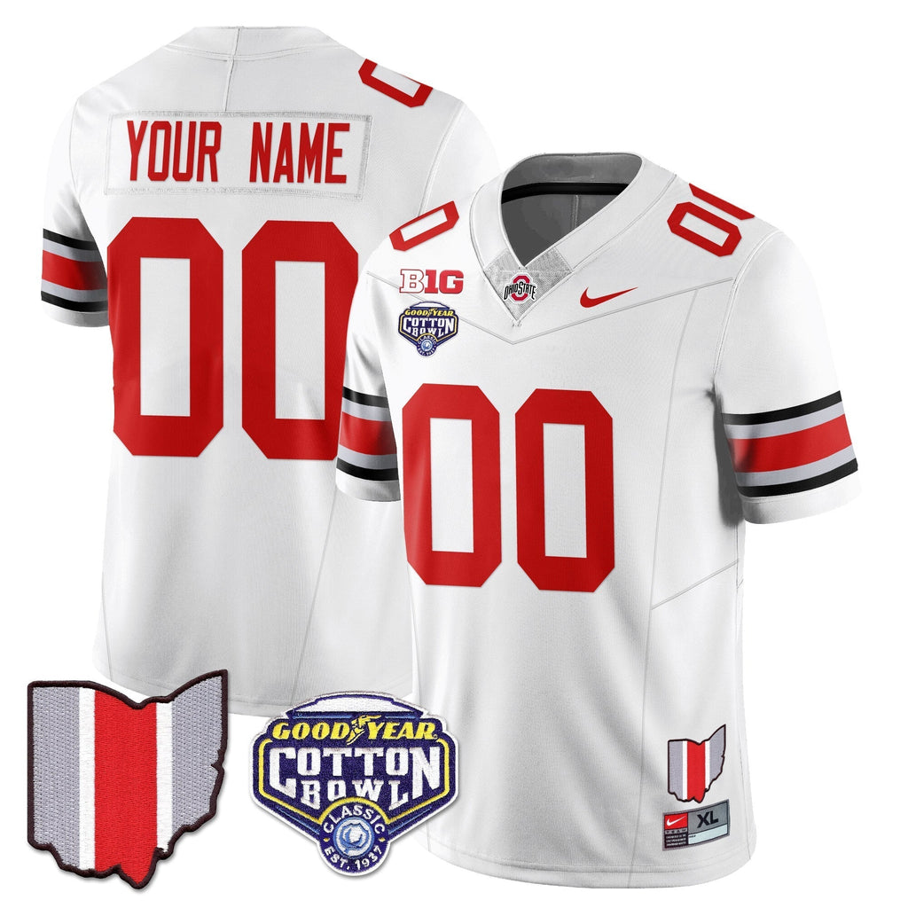 Custom Ohio State Buckeyes 2024 Cotton Bowl Classic Jersey - All Stitched