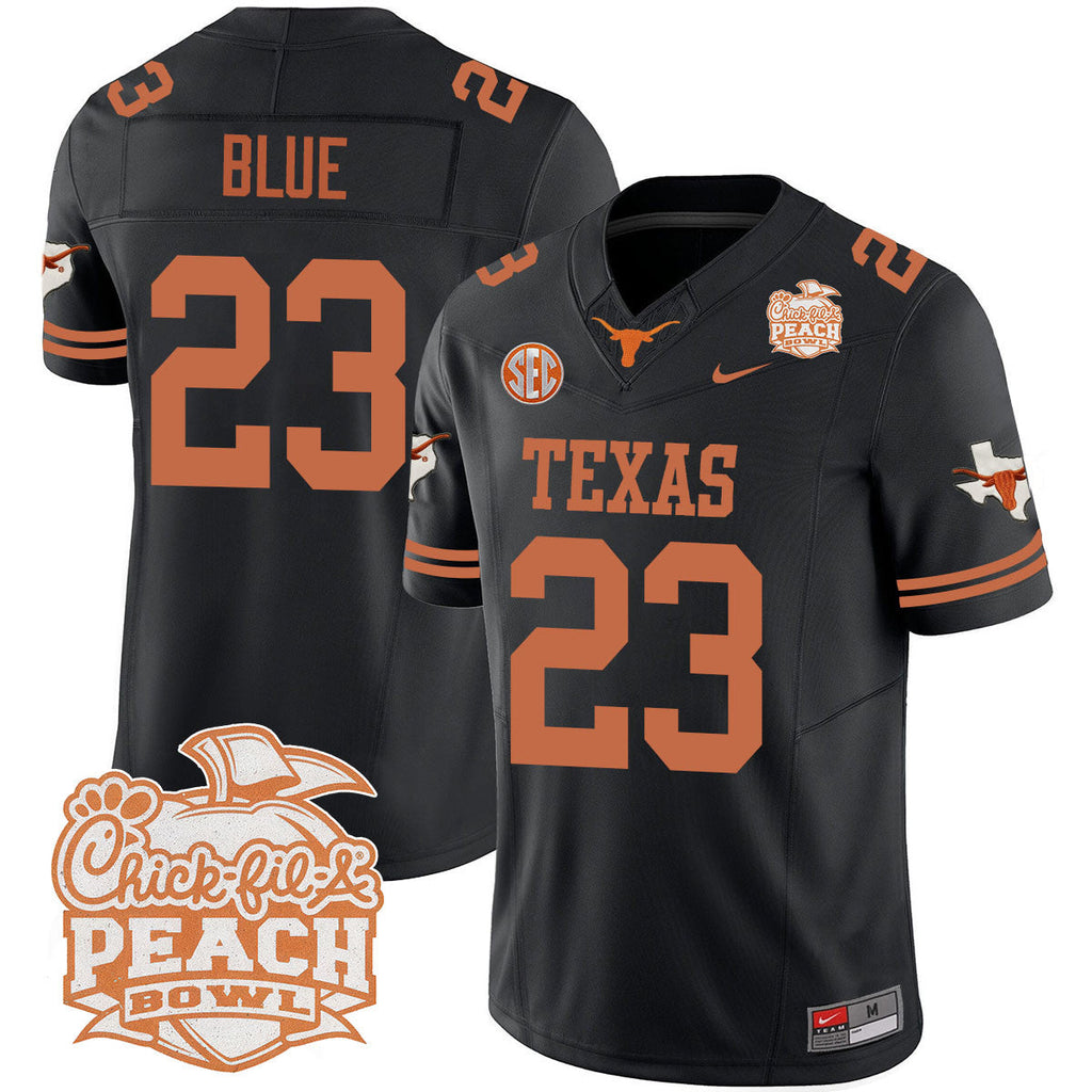 Men Texas Longhorns 2024 Peach Bowl Jersey - All Stitched