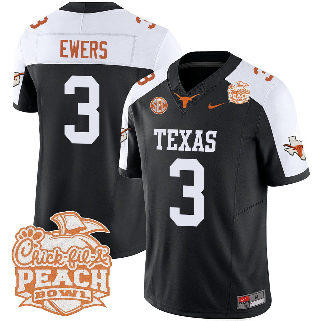 Men Texas Longhorns 2024 Peach Bowl Jersey - All Stitched