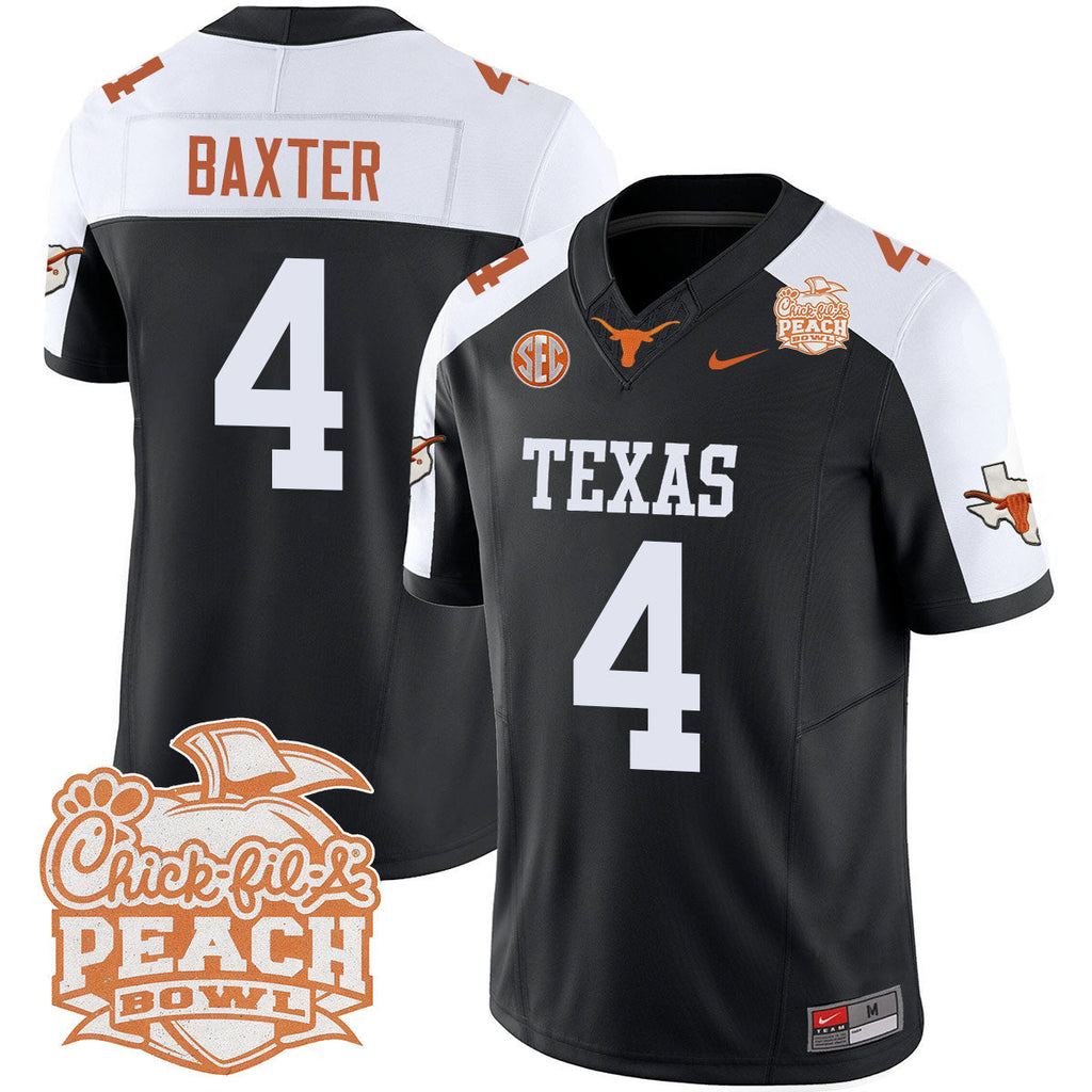 Men Texas Longhorns 2024 Peach Bowl Jersey - All Stitched