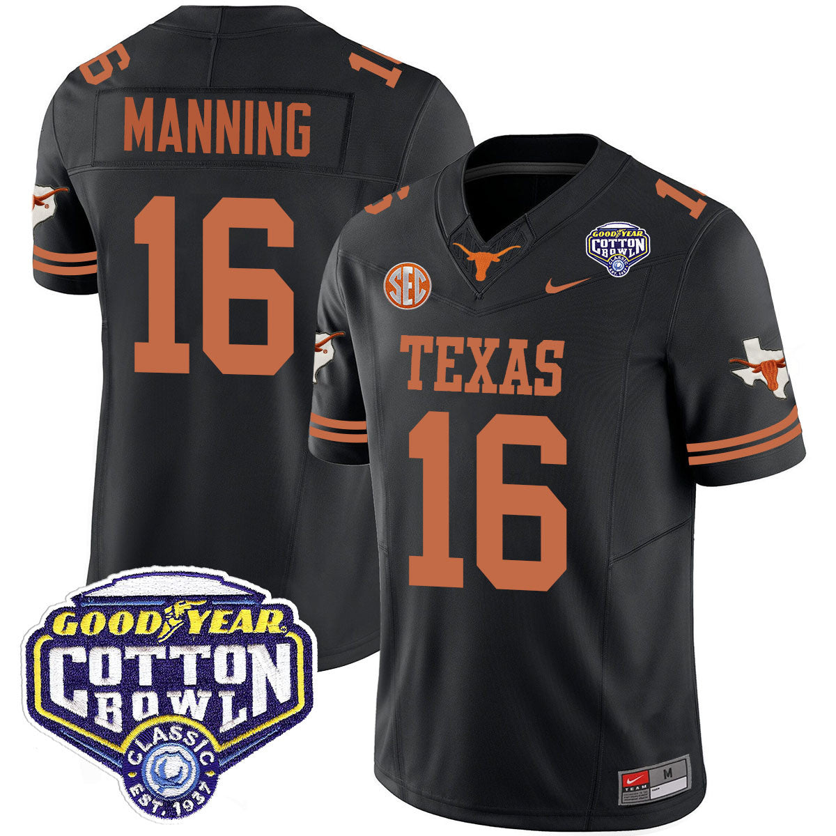 Men Texas Longhorns 2024 Cotton Bowl Classic Jersey - All Stitched