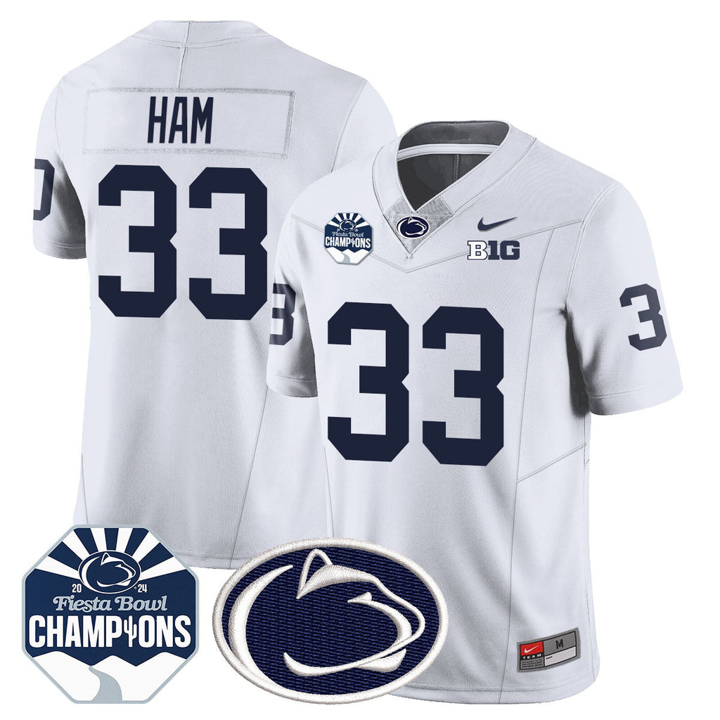 Men Penn State Nittany Lions 2024 Fiesta Bowl Champions Jersey - All Stitched