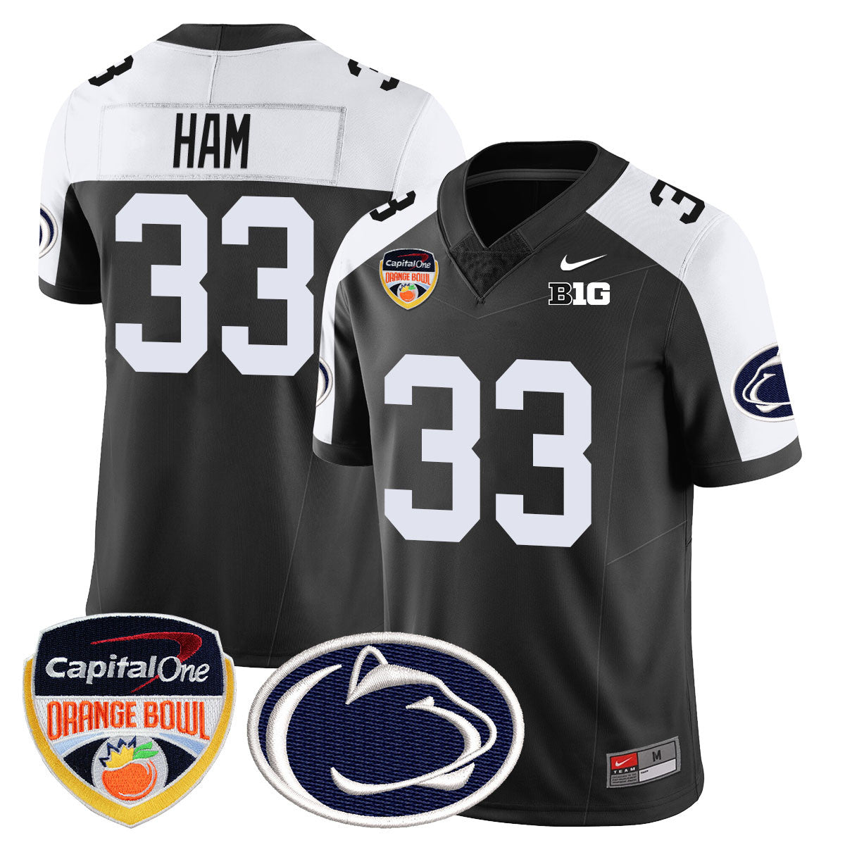Men Penn State Nittany Lions 2024 Orange Bowl Jersey - All Stitched
