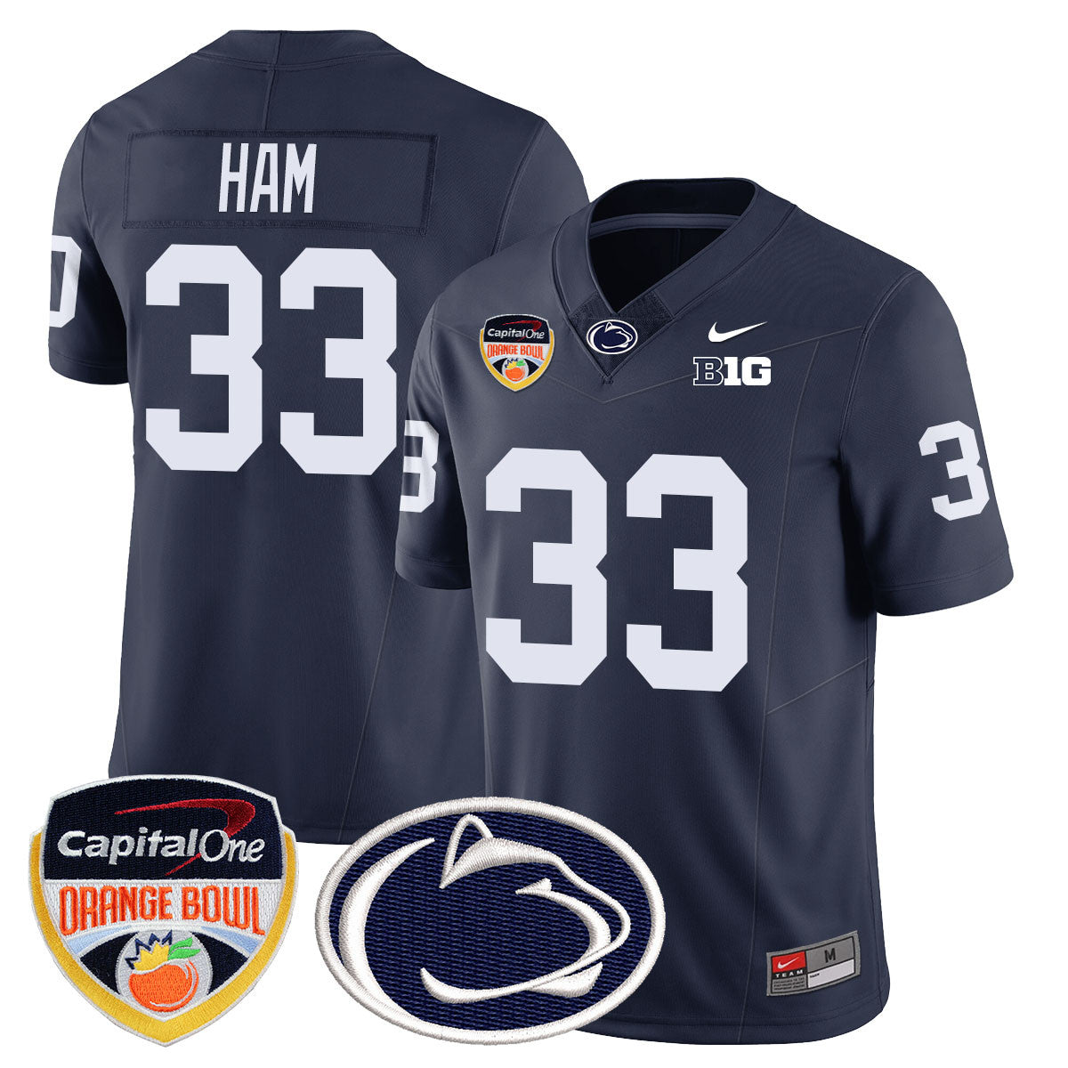Men Penn State Nittany Lions 2024 Orange Bowl Jersey - All Stitched
