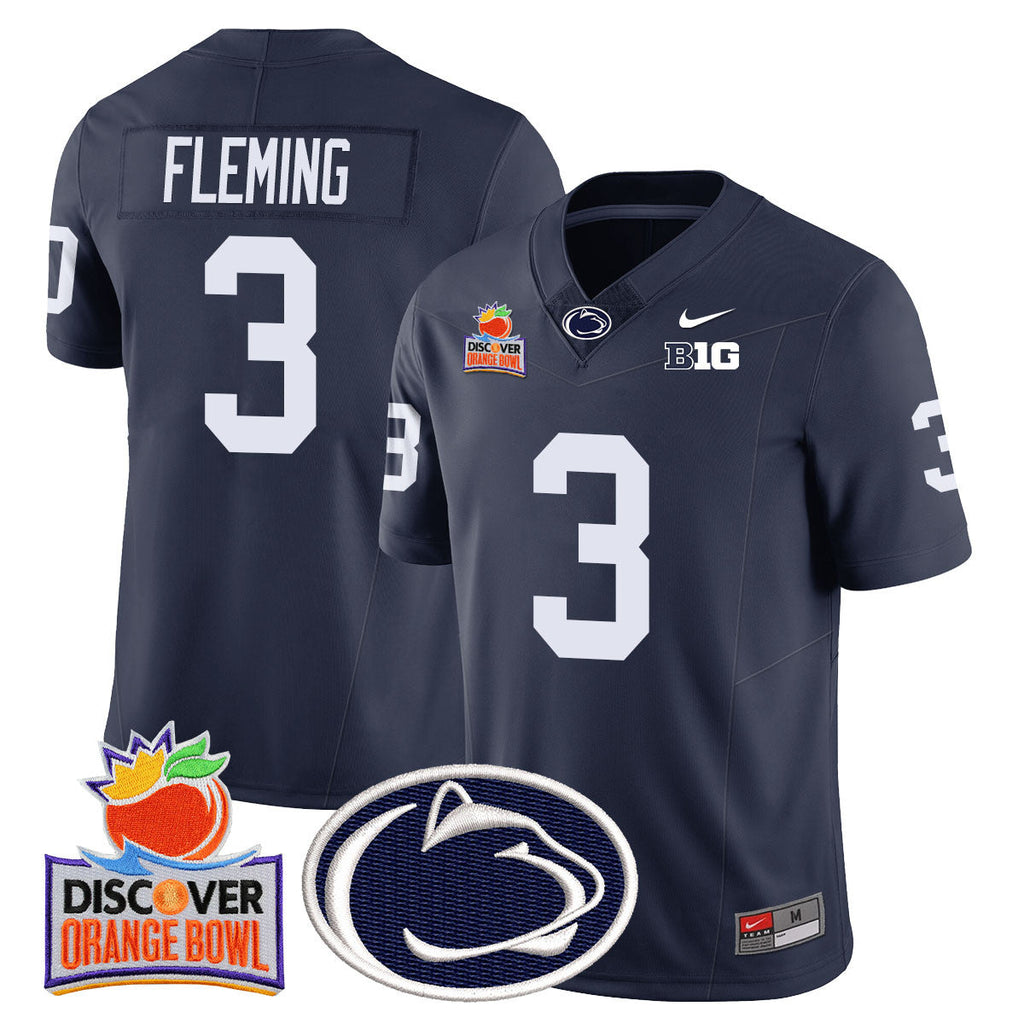 Men Penn State Nittany Lions 2024 Orange Bowl Jersey N1 - All Stitched