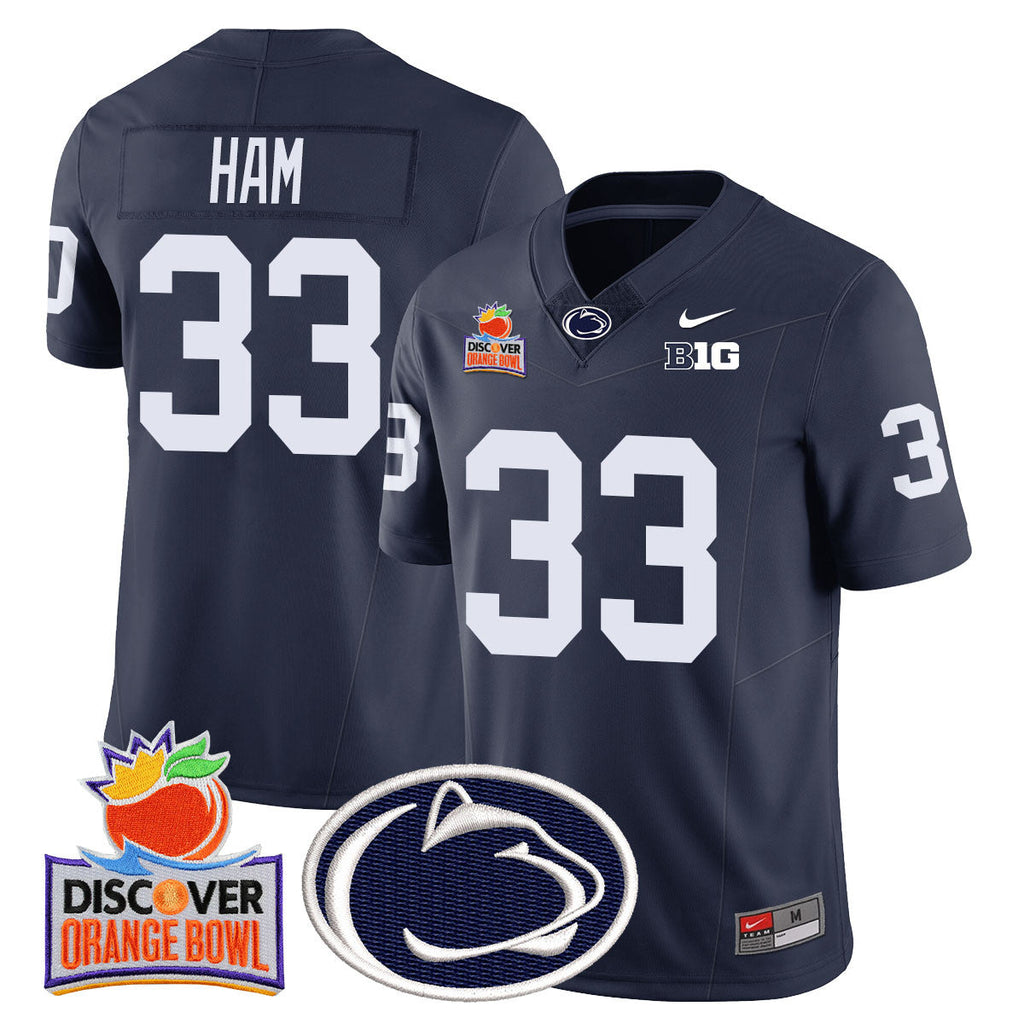 Men Penn State Nittany Lions 2024 Orange Bowl Jersey N1 - All Stitched