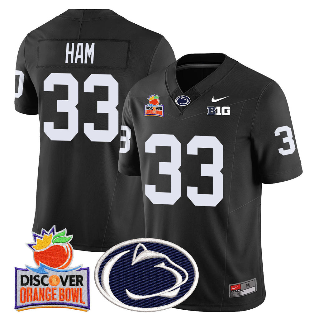 Men Penn State Nittany Lions 2024 Orange Bowl Jersey N1 - All Stitched