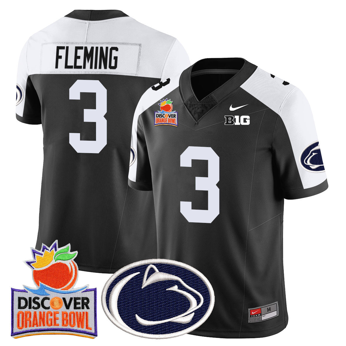 Men Penn State Nittany Lions 2024 Orange Bowl Jersey N1 - All Stitched