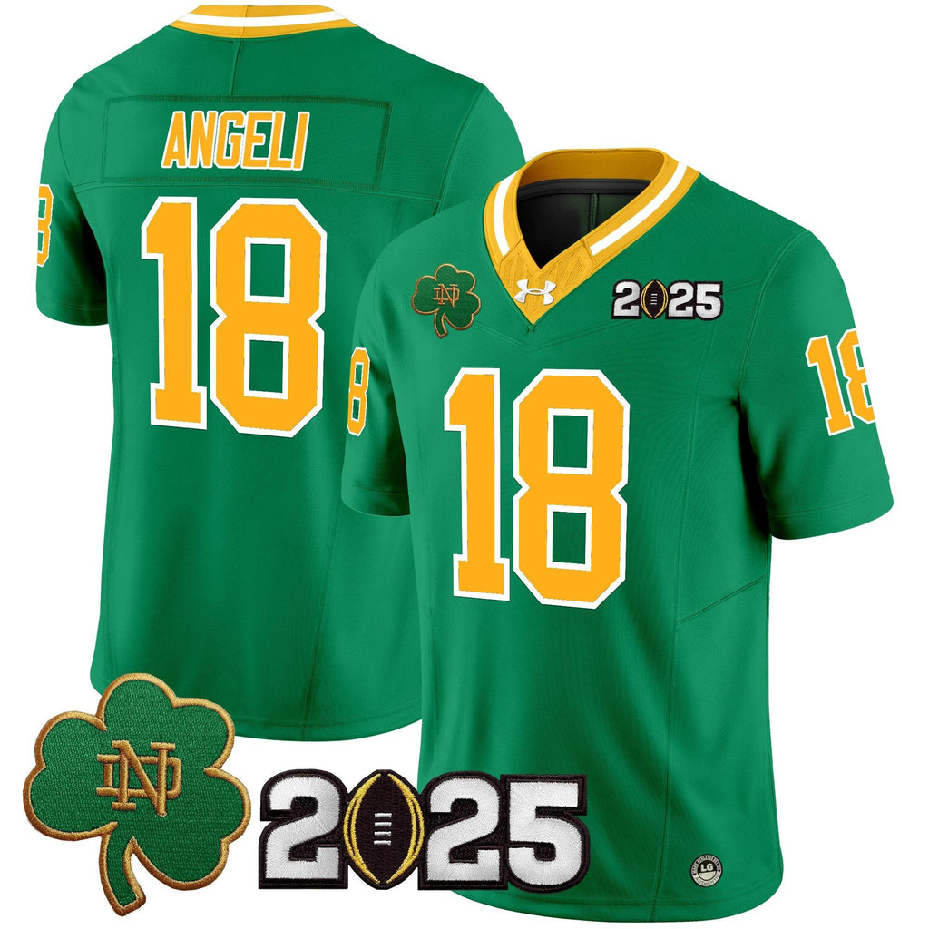 Men Notre Dame Fighting Irish 2025 CFP Final Patch Vapor Limited Jersey - All Stitched