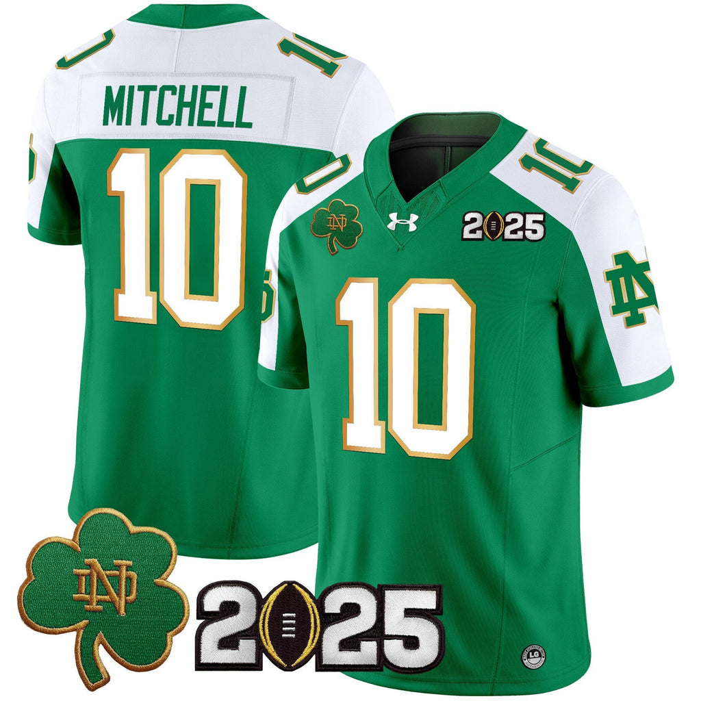 Men Notre Dame Fighting Irish 2025 CFP Final Patch Vapor Limited Jersey - All Stitched