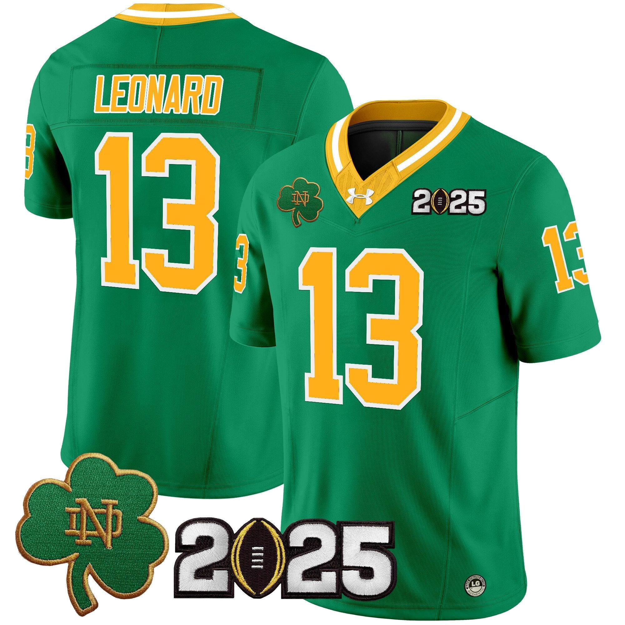 Men Notre Dame Fighting Irish 2025 CFP Final Patch Vapor Limited Jersey - All Stitched