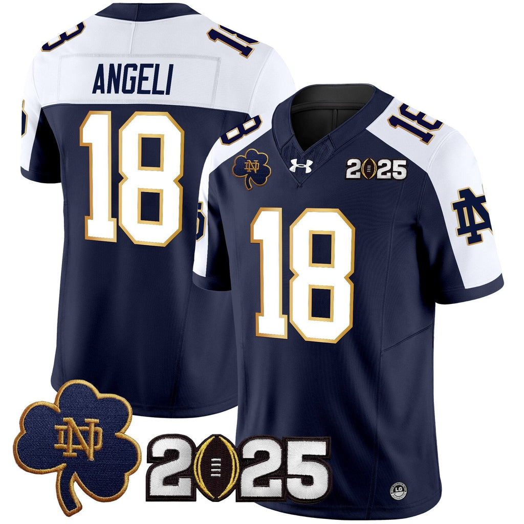 Men Notre Dame Fighting Irish 2025 CFP Final Patch Vapor Limited Jersey - All Stitched