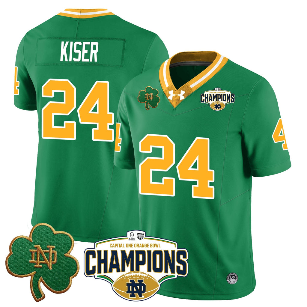 Men Notre Dame Fighting Irish 2025 Orange Bowl Champions Jersey N5 - All Stitched