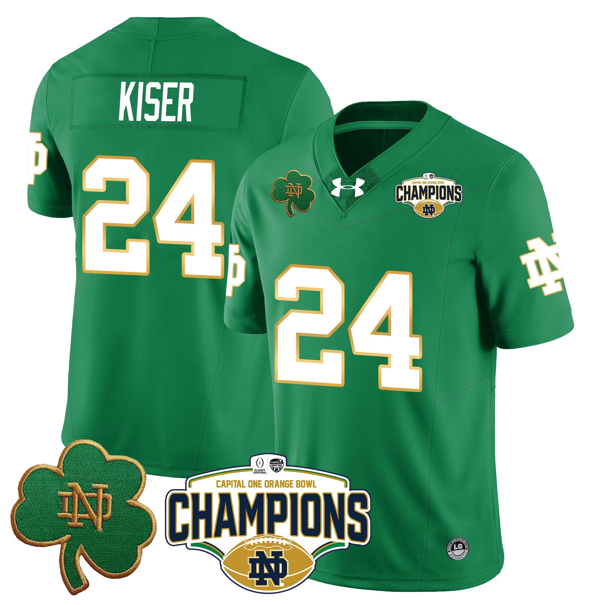 Men Notre Dame Fighting Irish 2025 Orange Bowl Champions Jersey N5 - All Stitched