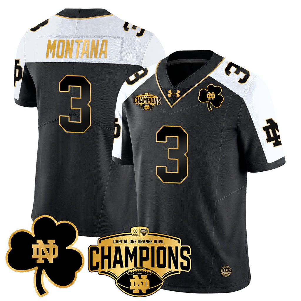 Men Notre Dame Fighting Irish 2025 Orange Bowl Champions Jersey N5 - All Stitched