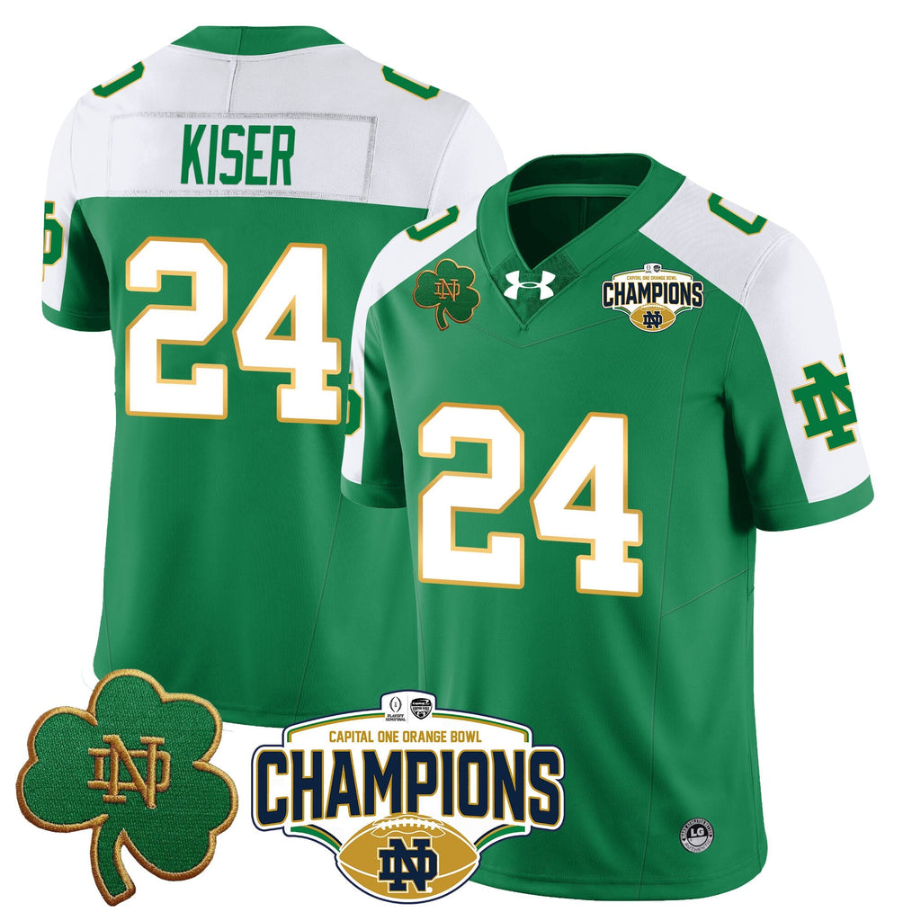 Men Notre Dame Fighting Irish 2025 Orange Bowl Champions Jersey N5 - All Stitched