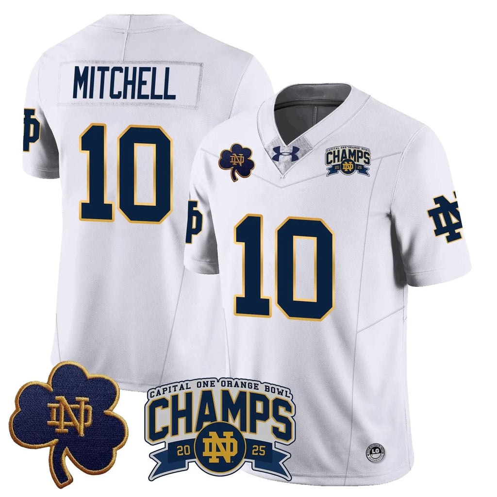 Men Notre Dame Fighting Irish 2025 Orange Bowl Champions Jersey N6 Football