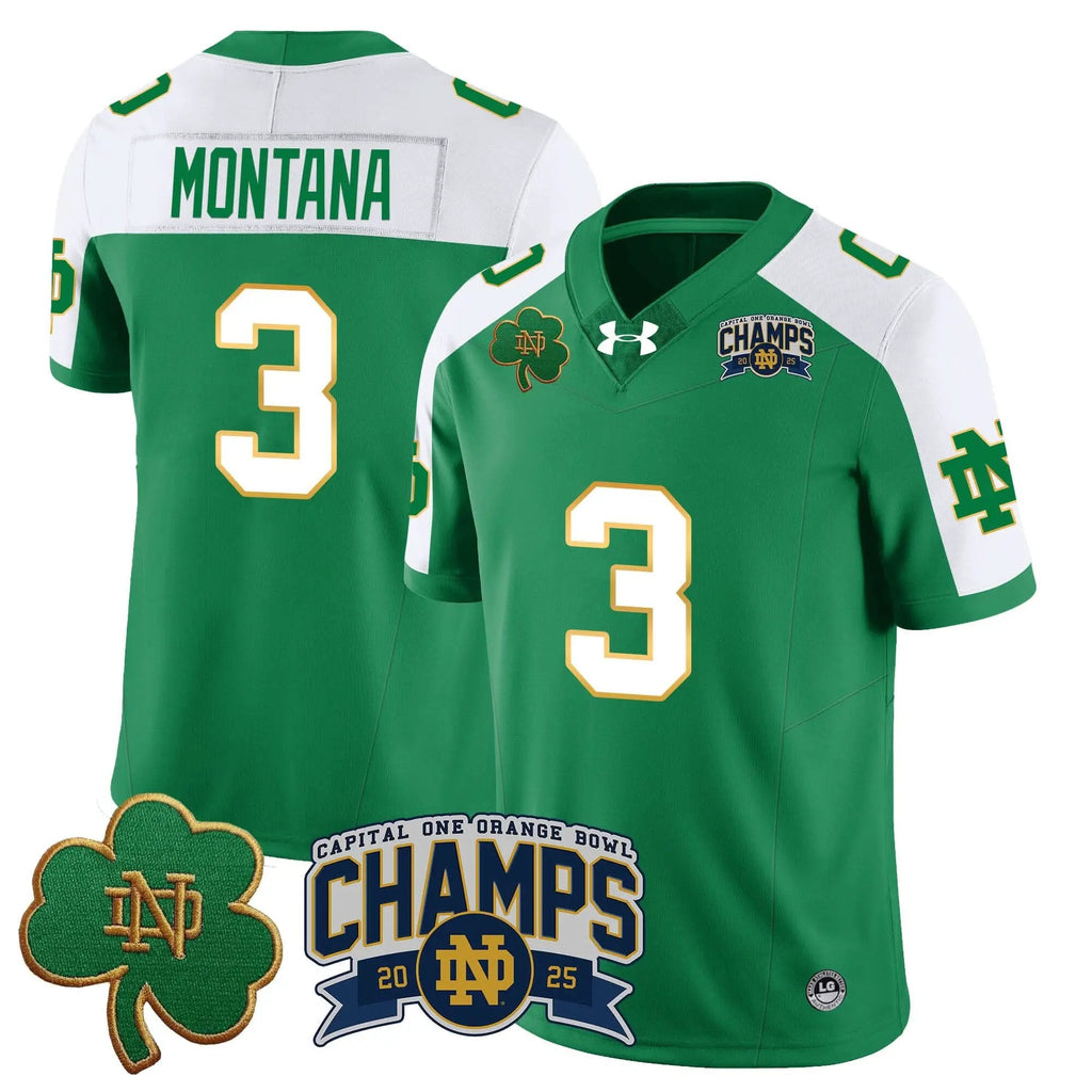 Men Notre Dame Fighting Irish 2025 Orange Bowl Champions Jersey N6 Football
