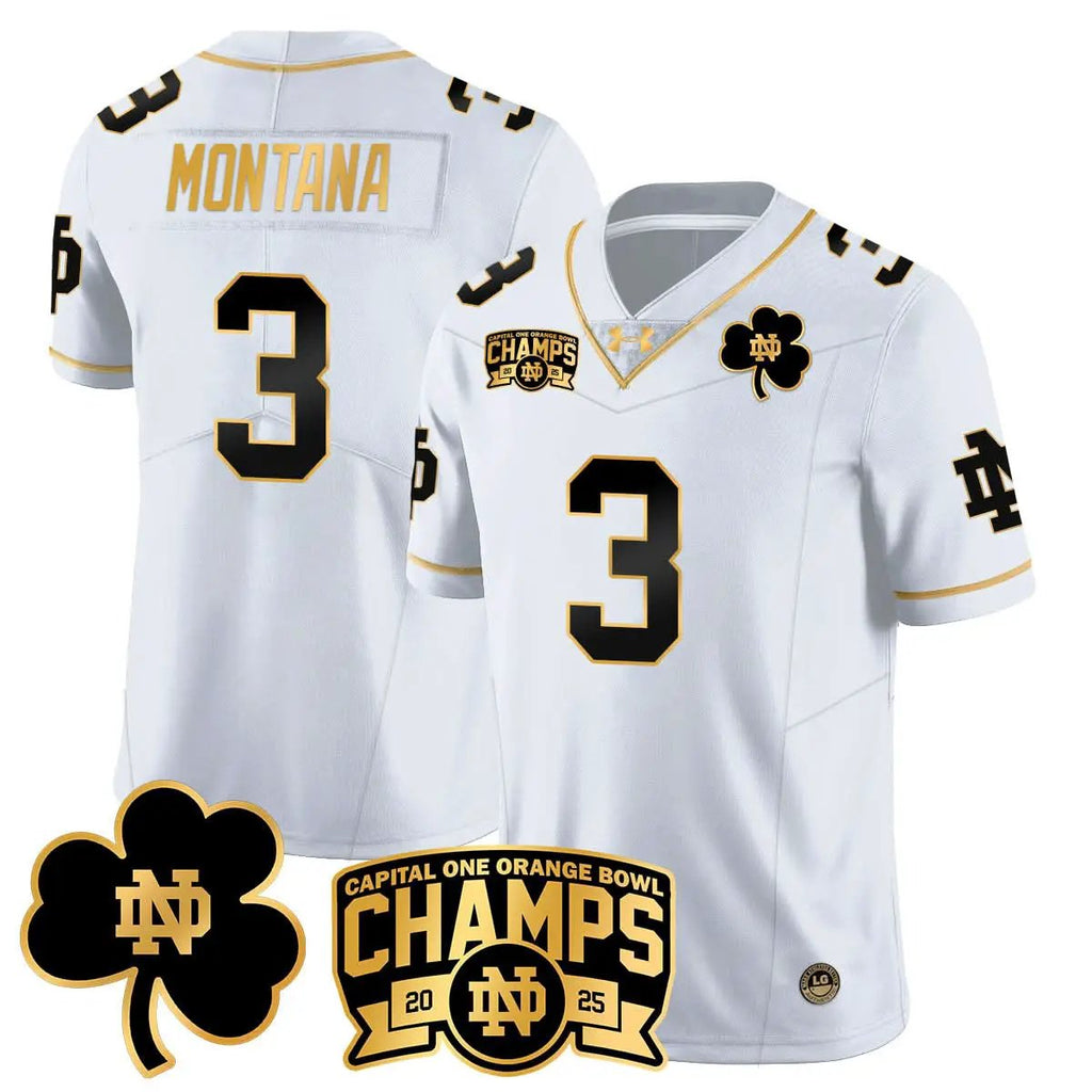 Men Notre Dame Fighting Irish 2025 Orange Bowl Champions Jersey N6 Football