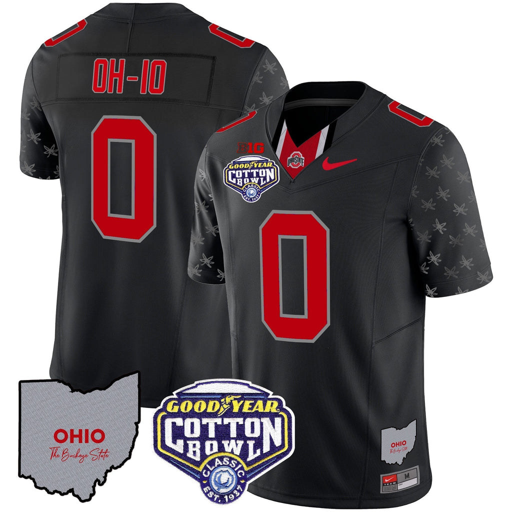 Men Ohio State Buckeyes Cotton Bowl Patch Vapor Limited Jersey - All Stitched