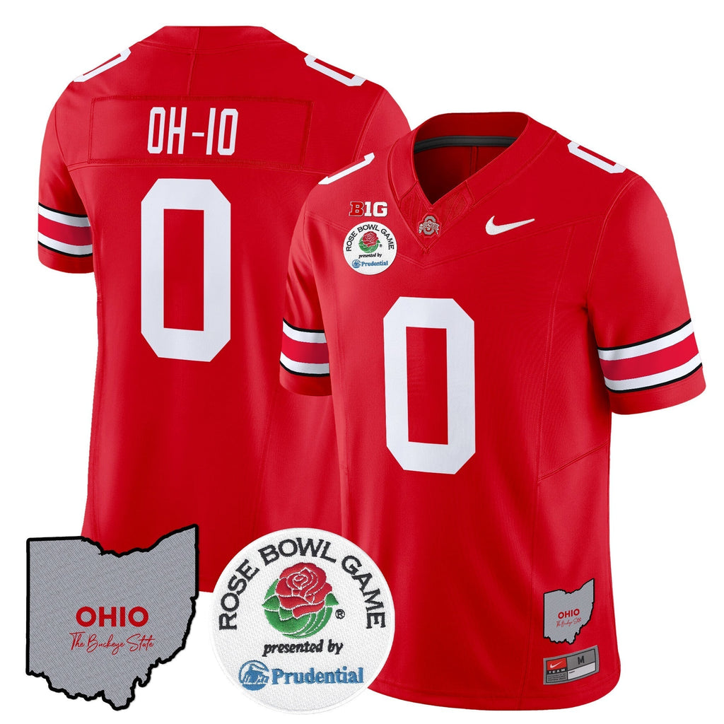 Men Ohio State Buckeyes Rose Bowl Vapor Limited Jersey V2 - All Stitched
