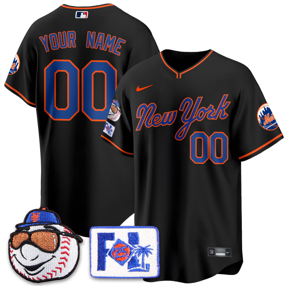 Custom Gender/Name New York Mets Blue Road 2025 Spring Training Jersey - All Stitched