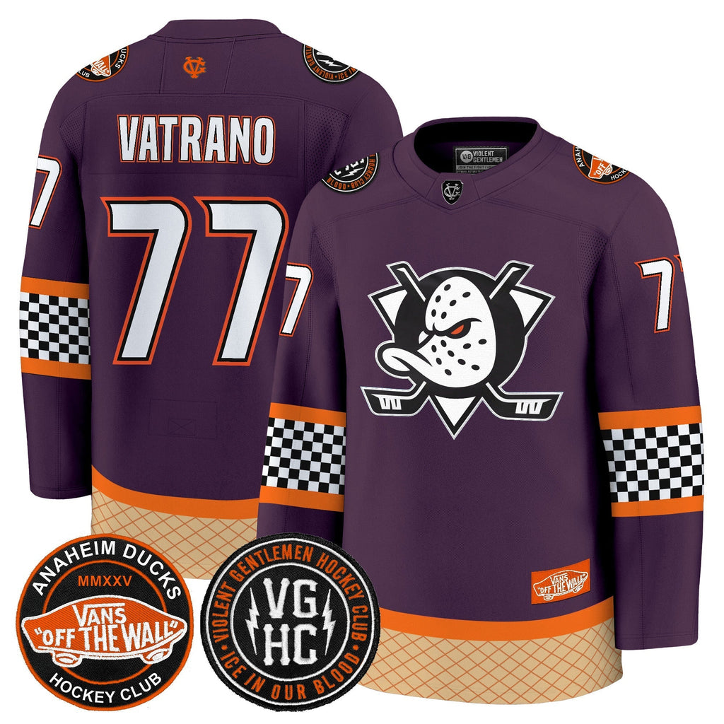 Men Anaheim Ducks Checkerboard 2025 Premium Jersey - All Stitched