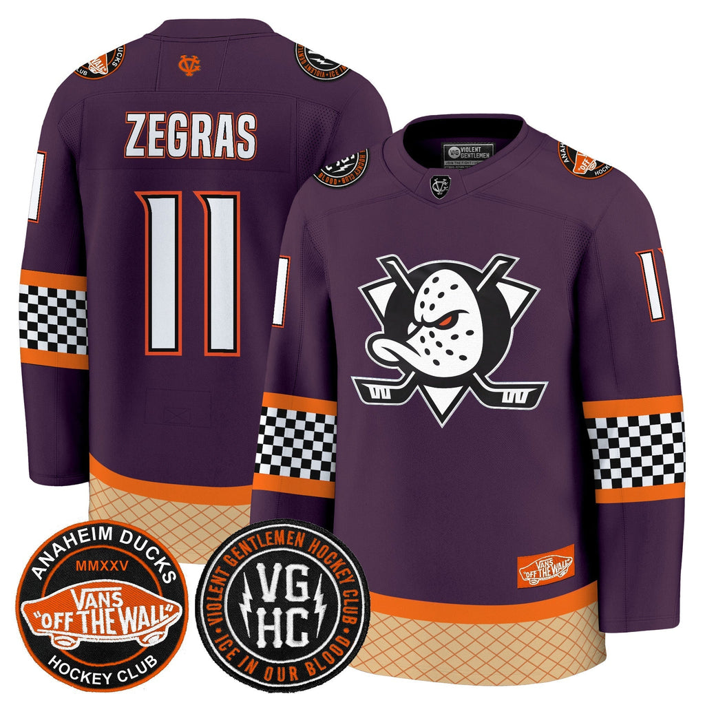 Men Anaheim Ducks Checkerboard 2025 Premium Jersey - All Stitched