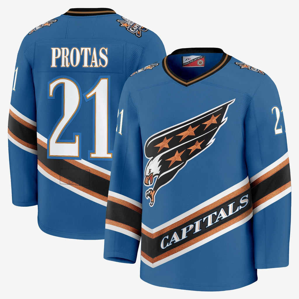 Men Washington Capitals Screaming Eagle Jersey Collection (1995-2024) - All Stitched