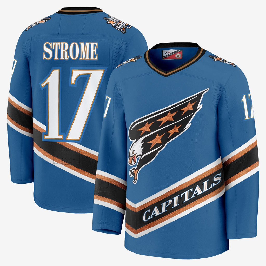 Men Washington Capitals Screaming Eagle Jersey Collection (1995-2024) - All Stitched