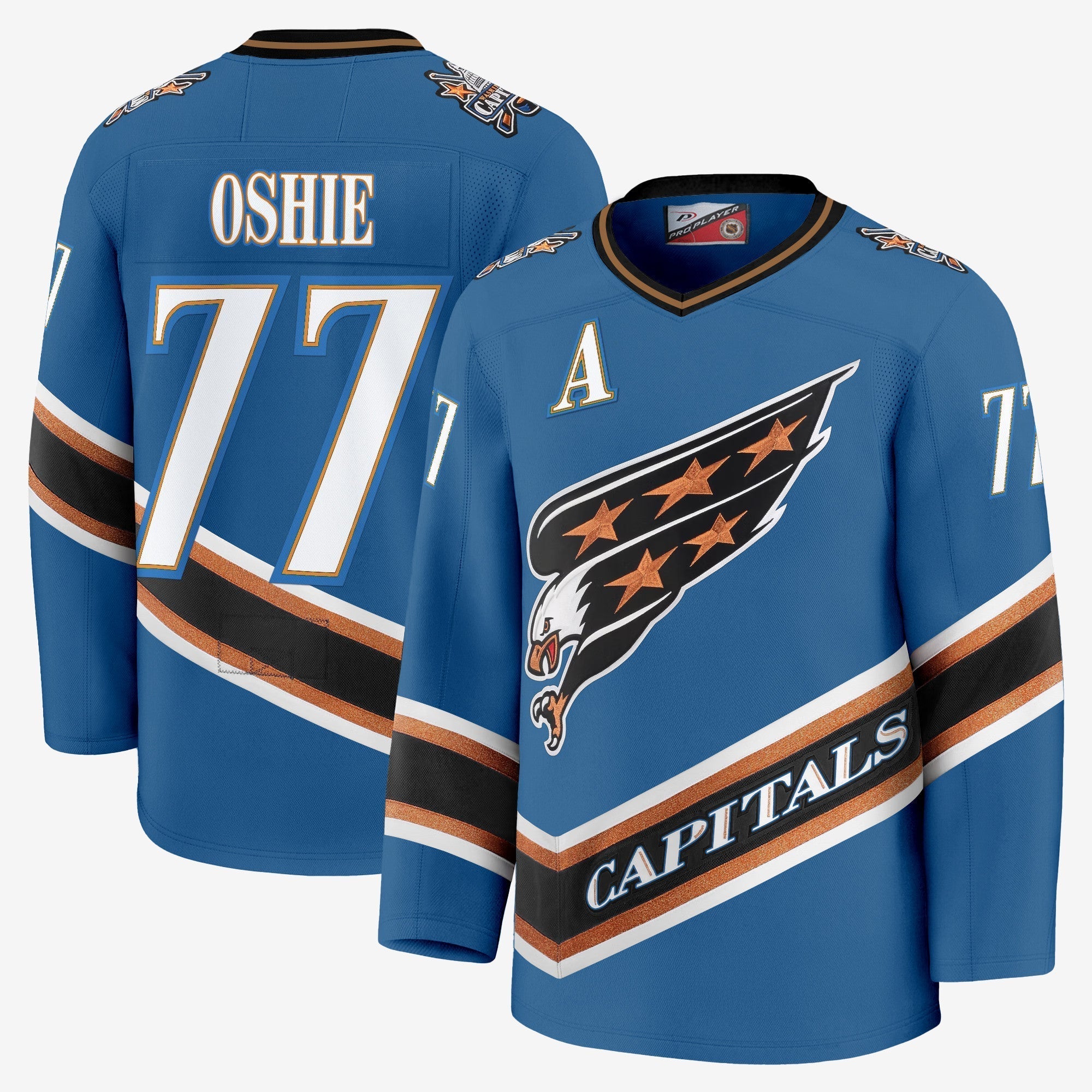 Men Washington Capitals Screaming Eagle Jersey Collection (1995-2024) - All Stitched