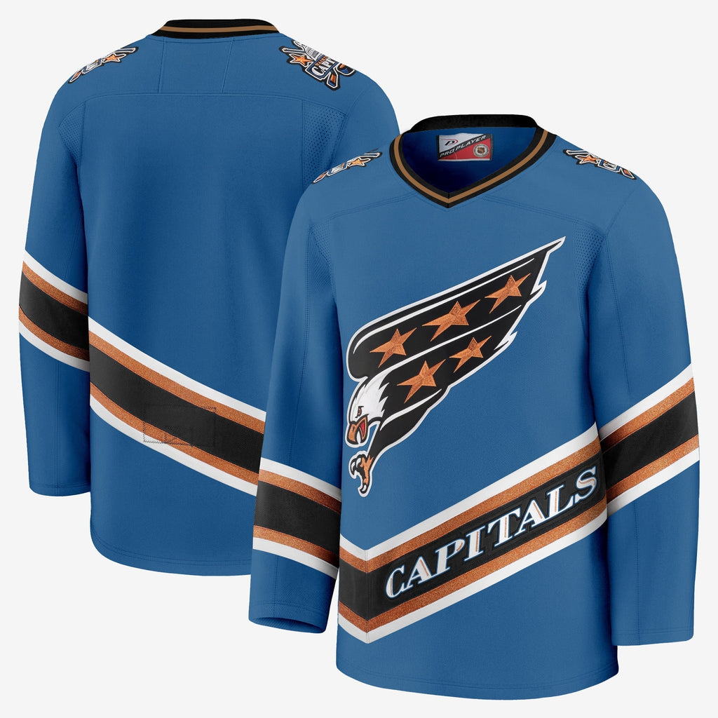 Men Washington Capitals Screaming Eagle Jersey Collection (1995-2024) - All Stitched