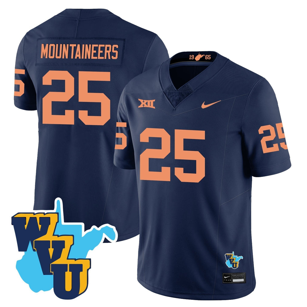 Men West Virginia Mountaineers 1965-2025 Throwback Jersey - All Stitched