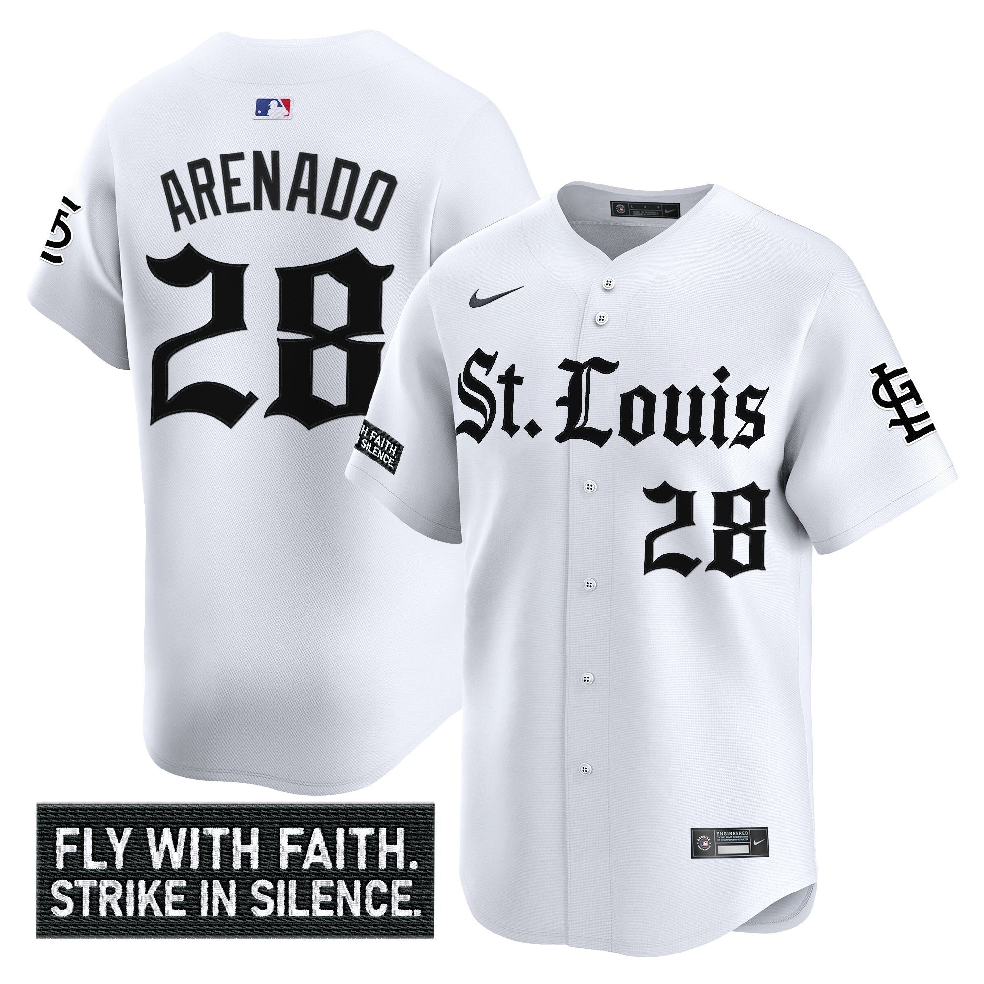 St. Louis Cardinals 'Gothic Legacy Edition' Vapor Premier Limited Jersey - All Stitched